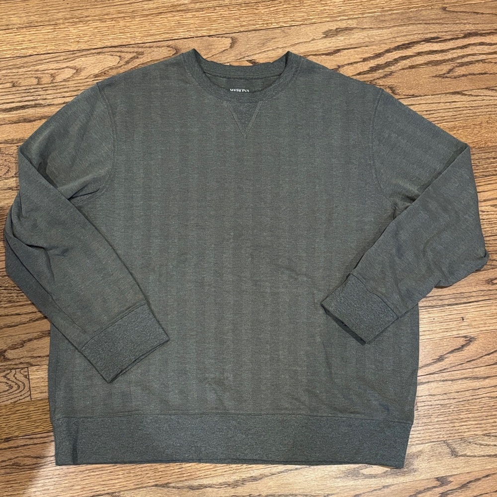 Merona Men's Crewneck Sweater - Charcoal Gray